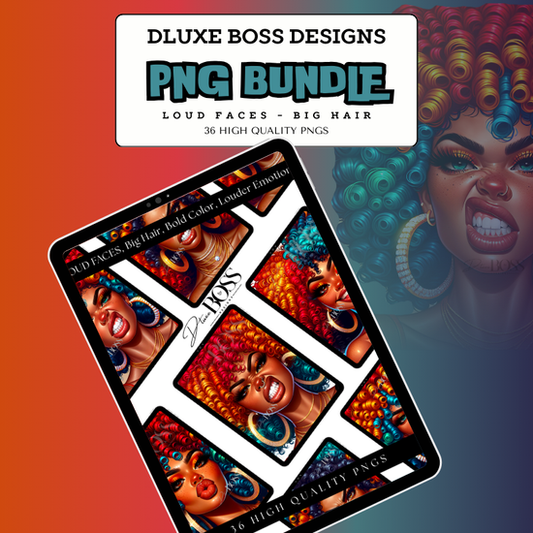 Loud Faces PNG Bundle